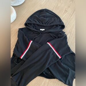 Cropped top hoodie